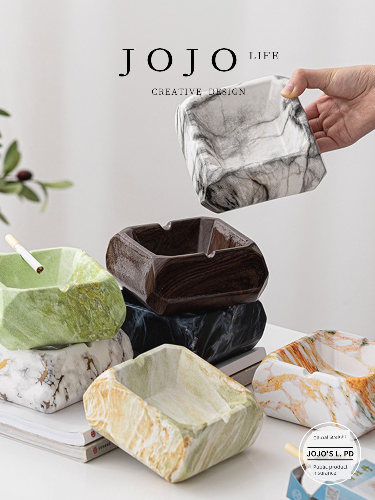 Jojo's L. Pd. Lively. Square Ashtray Creative Personalized Trend Living Room Office | Lively