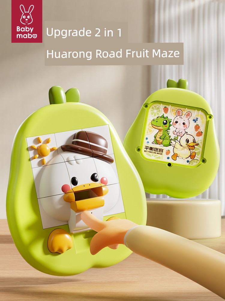 Cartoon 3D Animal Klotski Sliding Three-Dimensional Puzzle Board Kids Educational Logic Thinking Training Jiugongge Toy