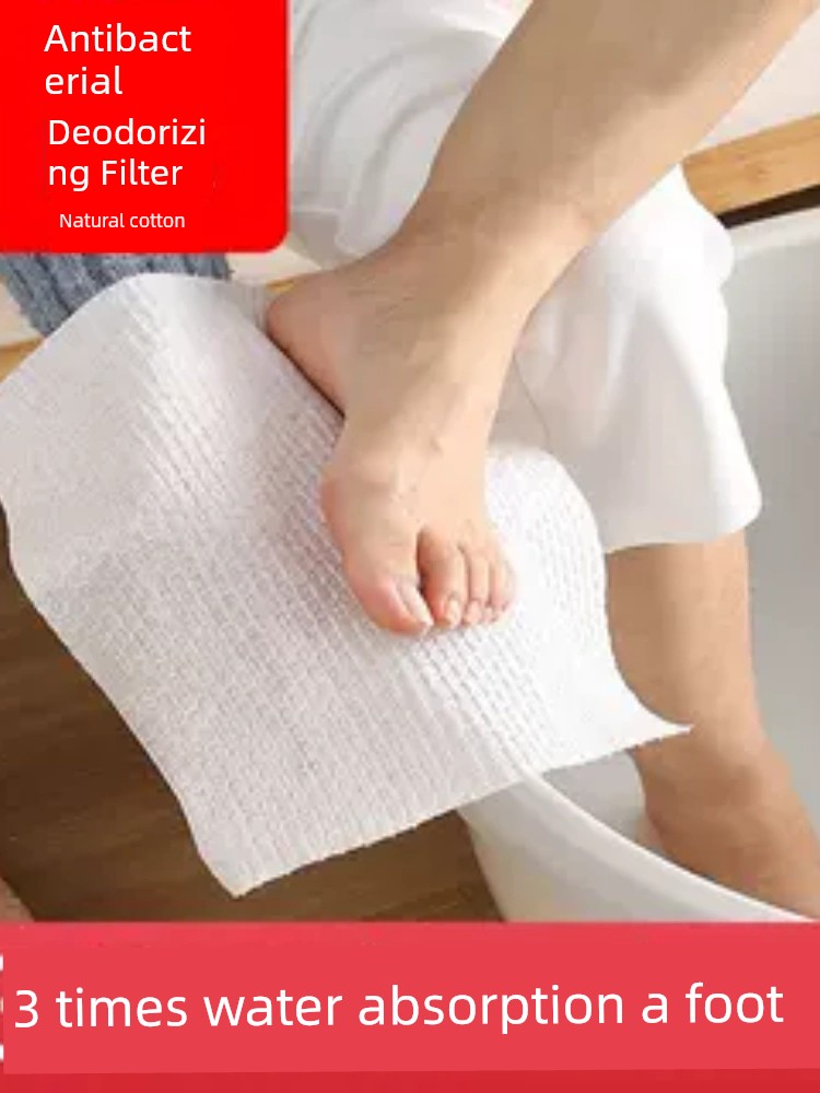 Neutral Disposable Feet Wiping Towel Foot Towel Foot Bath Thickened Strong Absorbent Hotel Face Wash Foot Massage Towel For Home
