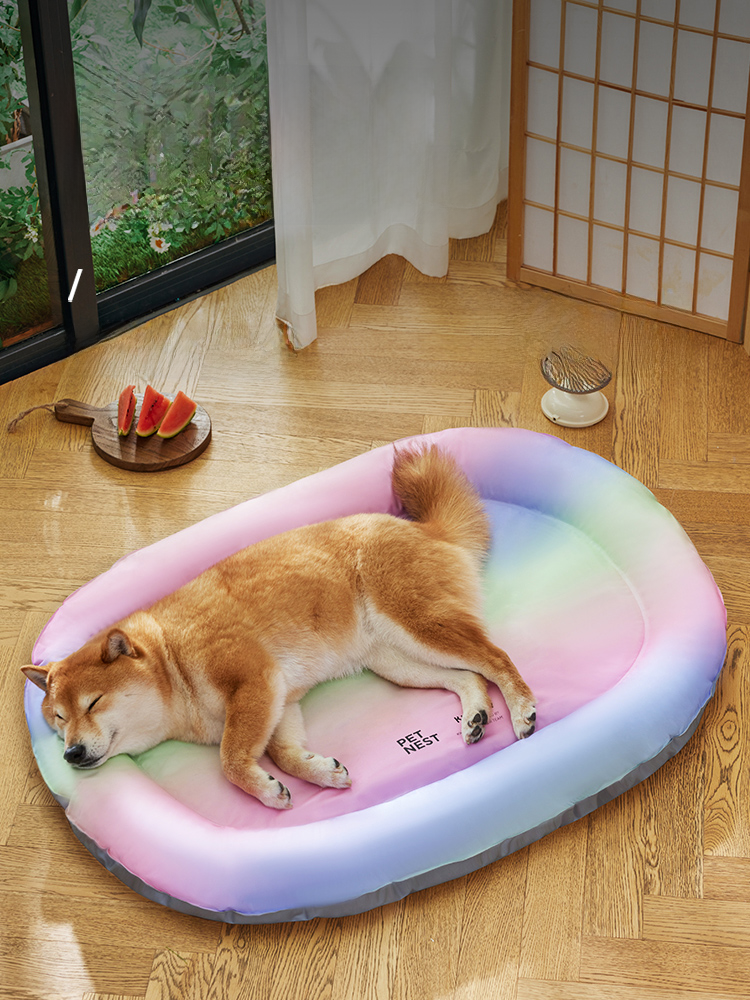 Kennel Summer Ice Mat Summer Mat Medium Large Dog Shiba Inu Golden Retriever Summer Cooling Dog Sleep Dog Mat Dog Bed