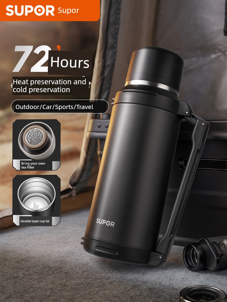 Supor Satchel Car Water Bottle Vacuum Thermos