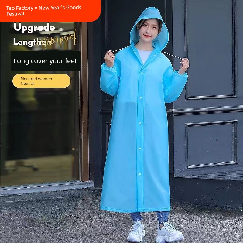 Long Eva Kids Cycling Portable Outdoor Raincoat
