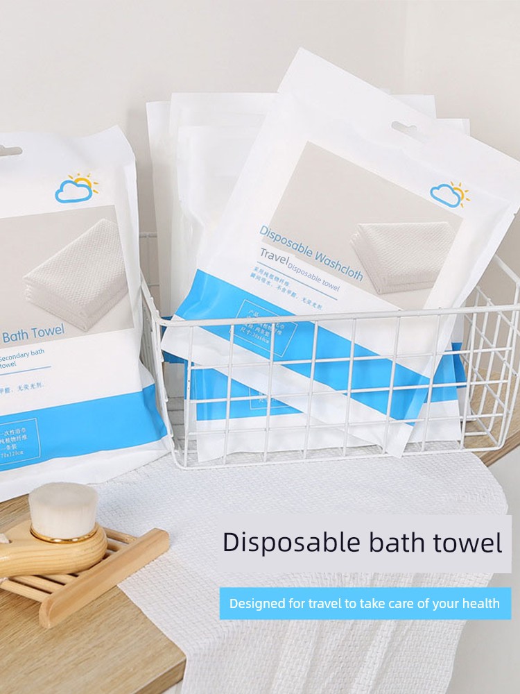 Travel Household Disposable Bath Towel Portable Pure Cotton Thickened Absorbent Adult Quick Dry Wipe Face Towel Cleaning Towel Towel
