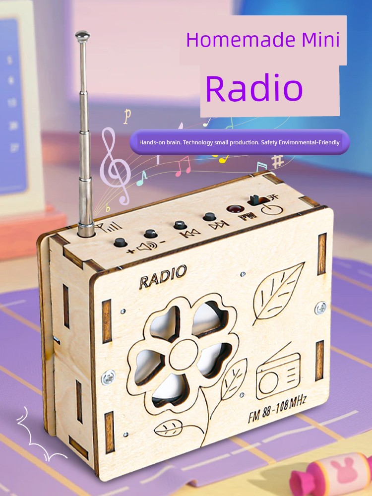 Radio Student Assembly Toy Model Small Invention