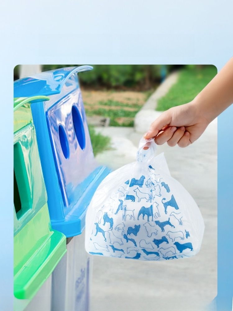 Dog Stool Bag Poop Picking Bags Pet Poop Garbage Bag Disposable Dog Pick-up Handy Gadget Dog Walking Stool Cleaner