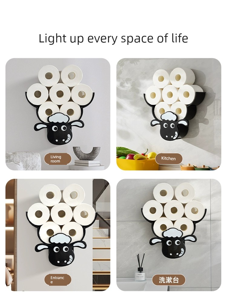 Bathroom Wall-Mounted Living Room Toilet Paper Box