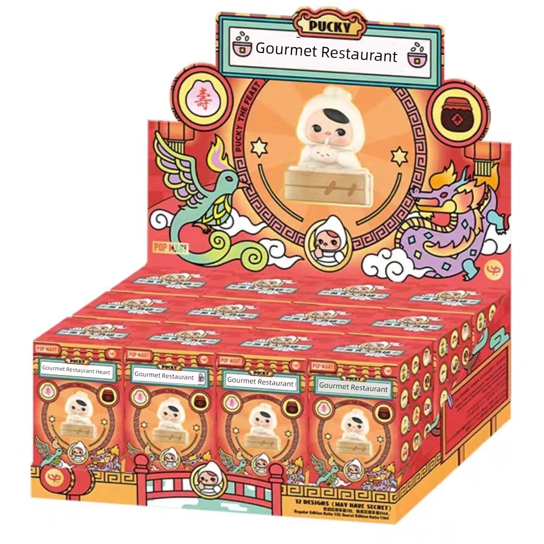 [Tens of Billions] PopMart Pop Mart Bi Qi Pucky Elf Gourmet Restaurant Series Hand-Made Blind Box