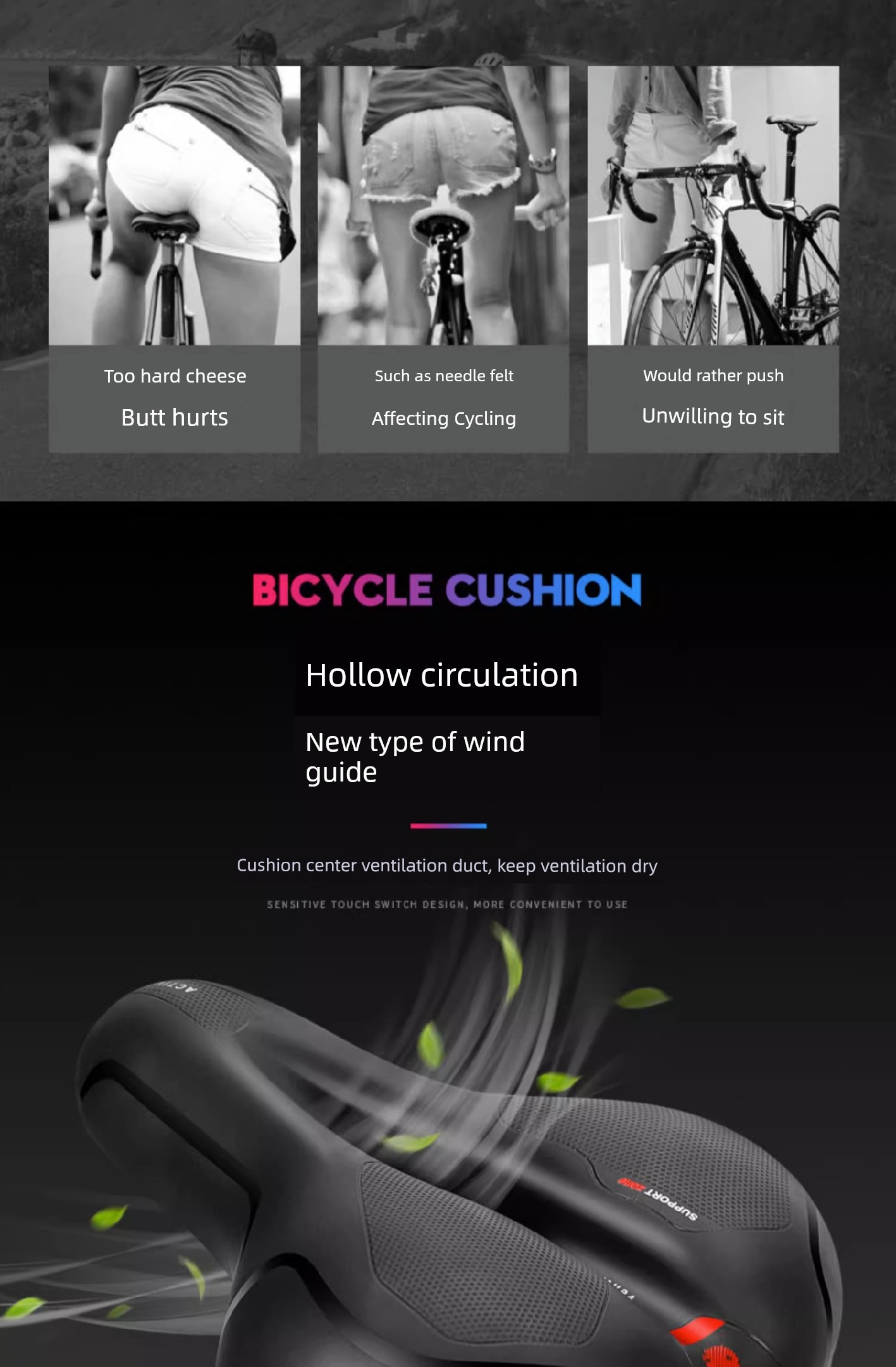 Widened Soft Bike Saddle Seat Cover - Best Seller