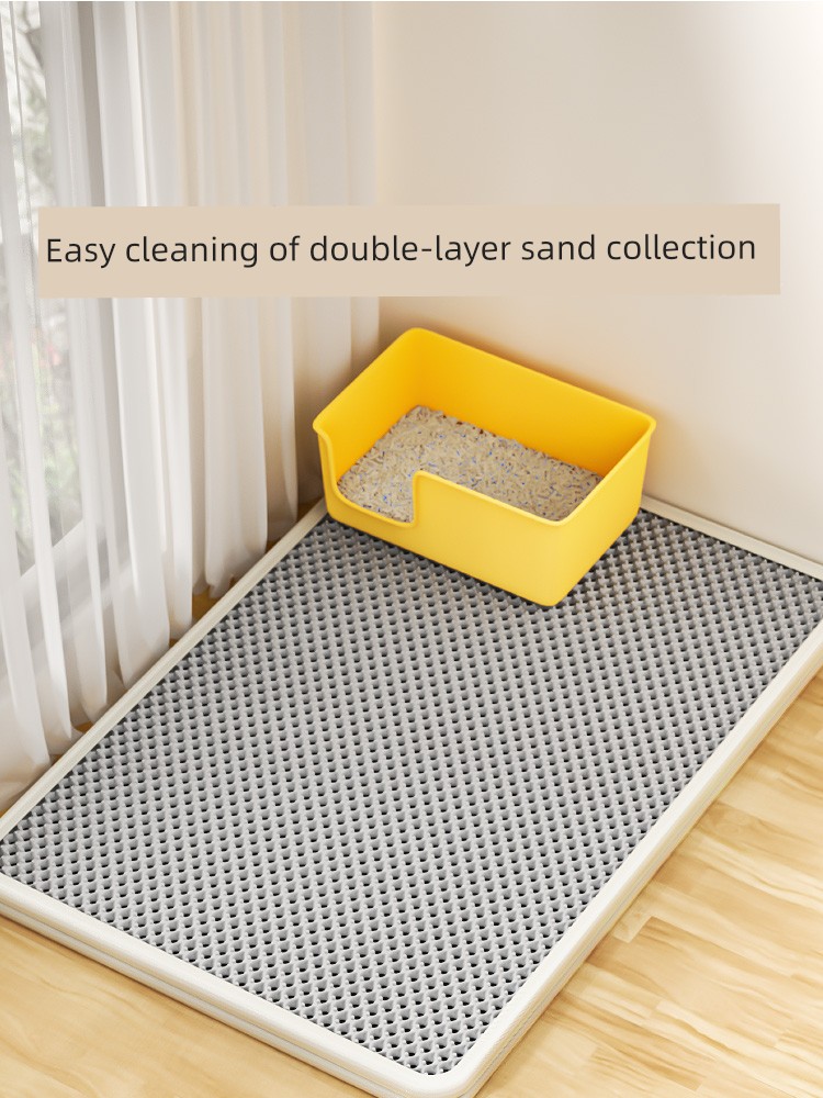 Oversized Splash-Proof Double-Layer Filter Pet Cat Litter Mat