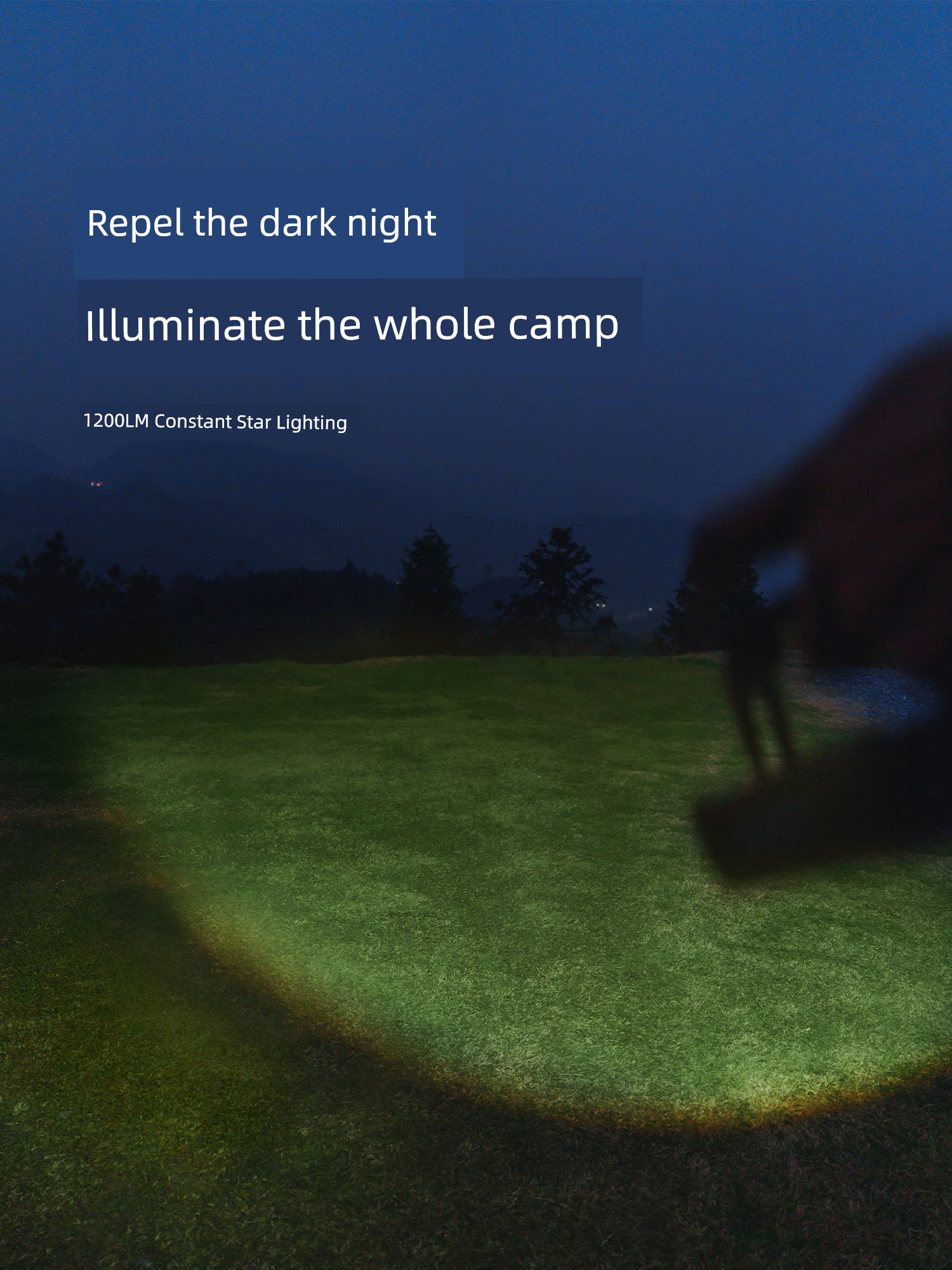 Primitive Man Camping Lantern Outdoor Lighting Lamp Strong Light Ultra-Long Life Battery Charging Tent Light Portable Xingdong Camping Floor Lamp