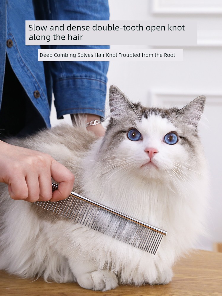 Open Knot Muppet Long Hair Pet Dog Cat Comb