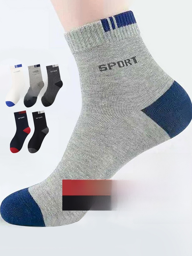 Summer Men Sweat-Absorbent Mid-Calf and Low Length Cotton Zhuji Socks
