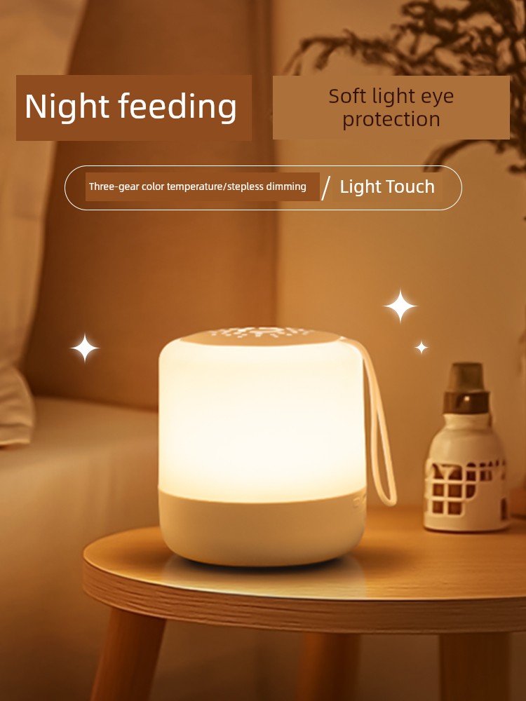Small Night Lamp Baby Feeding Eye Protection Bedroom Sleep Light New Arrival Rechargeable Timing Bedside Reading Light Kids Table Lamp