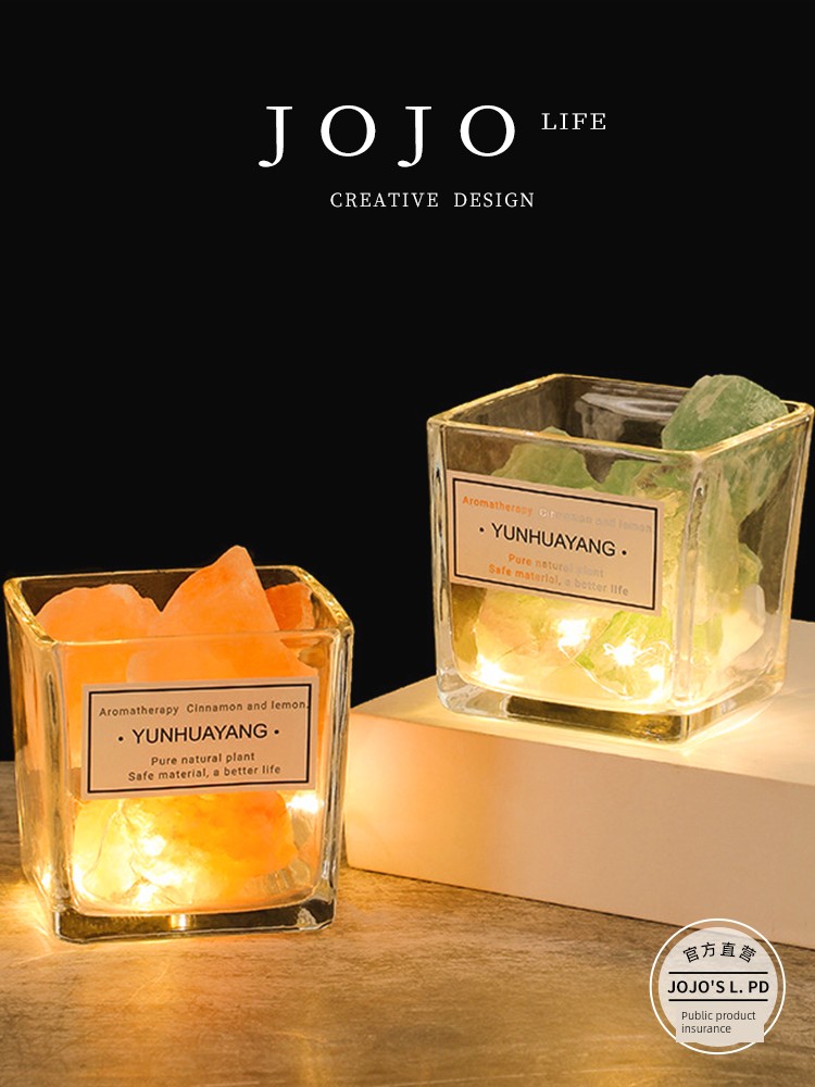Jojo's L. Pd. Mr. Grocery. Fragrant Stone Crystal Stone Fire-Free Aromatherapy Essential Oil Indoor | Purple Empty