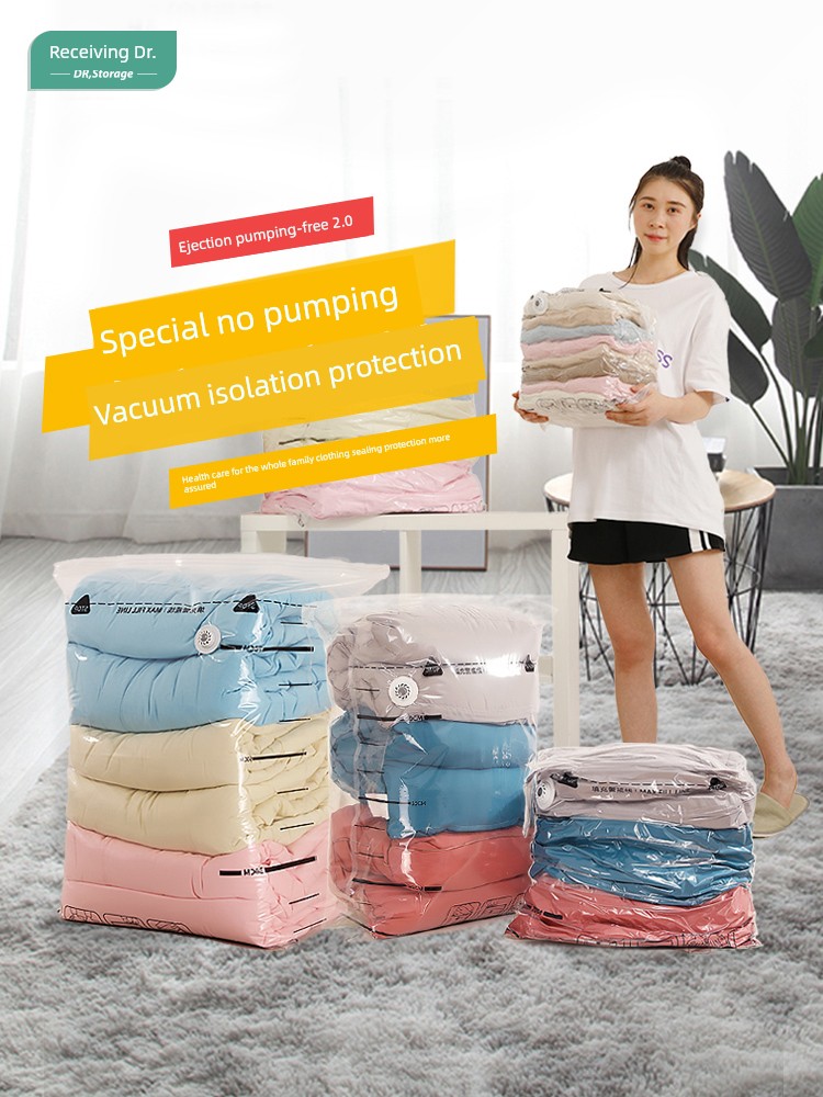 Storage Doctor Vacuum Compression Bag-Free Quilt Extra Large Buggy Bag Organizing Folders Clothes Quilt Handy Gadget Bag