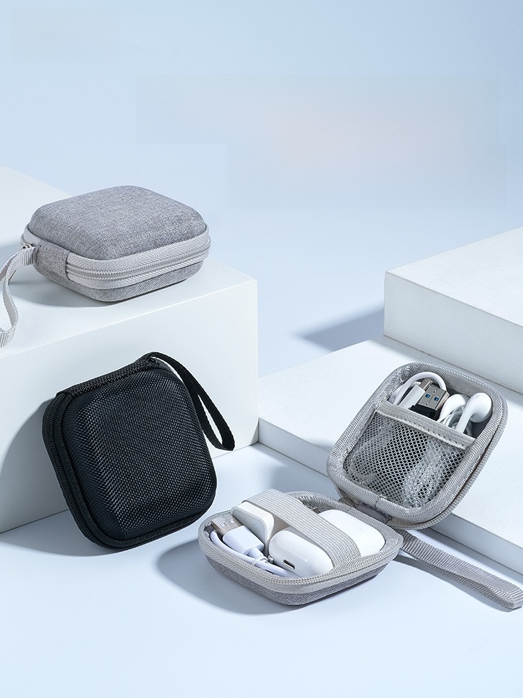 Headset Data Cable Cosmetics Bag Box Movable Hard Disk Protection Covers U Shield USB Flash Disk Memory Card Bluetooth Mini Digital Accessories Small Charging Ceramic Decroation Charging Plug Portable Portable Hard Case Storage Zipper Bag