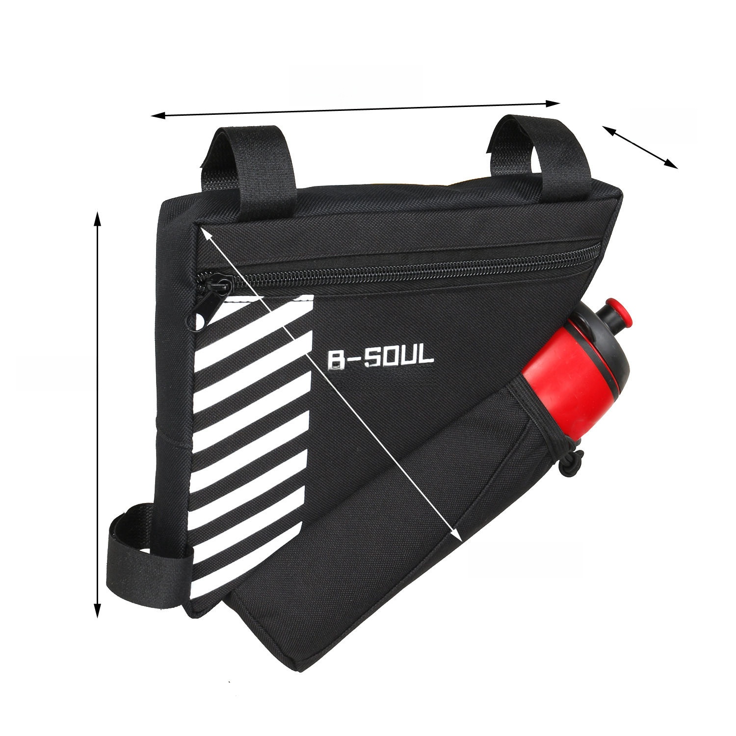 Bicycle Bag Triangle Bag Beam Bag Mountain Bike Kettle Bag Front Package Saddle Bag Upper Tube Bag Kit Cycling Fixture