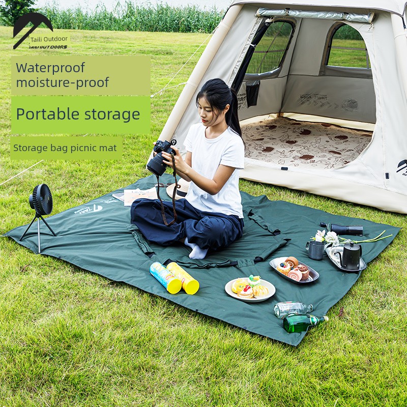 Taili Outdoor Thickened Picnic Moisture Proof Pad Outdoor Tent Camping Moisture-Proof Floor Mat Portable Foldable Cushion Picnic