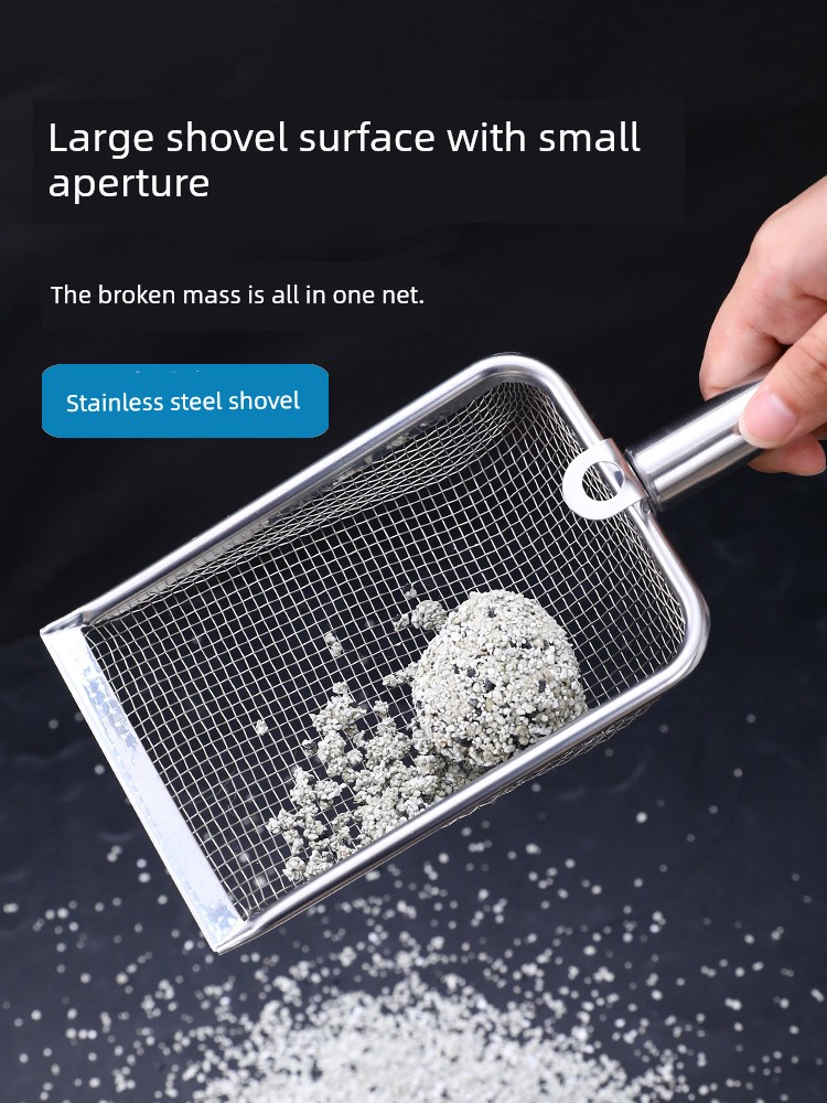 Pet Fine Mesh with Hook Muppet Toilet Cleaning Cat Litter Scoop
