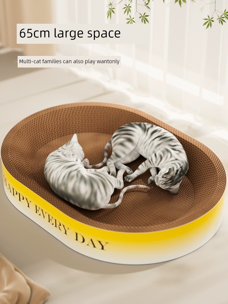 Cat Scratch Board Nest Integrated Abrasion Resistant Non-Chip Anti-Scratching Sofa Protection Cat Scratching Board Extra Large Corrugated Paper Cat Toy