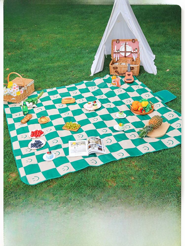 Oxford Cloth Picnic Mat Groundcloth Outdoor Camping Mat Portable Waterproof Thickened Picnic Lawn Spring Outing Mat