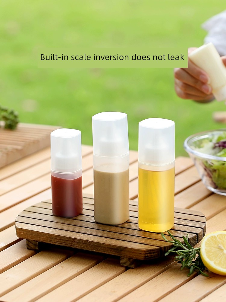 Fasola Jam Squeeze Bottle Tomato Salad Dressing Honey Portable Squeezing Bottle Transparent Pointed Oiler Food Grade Spice Jar