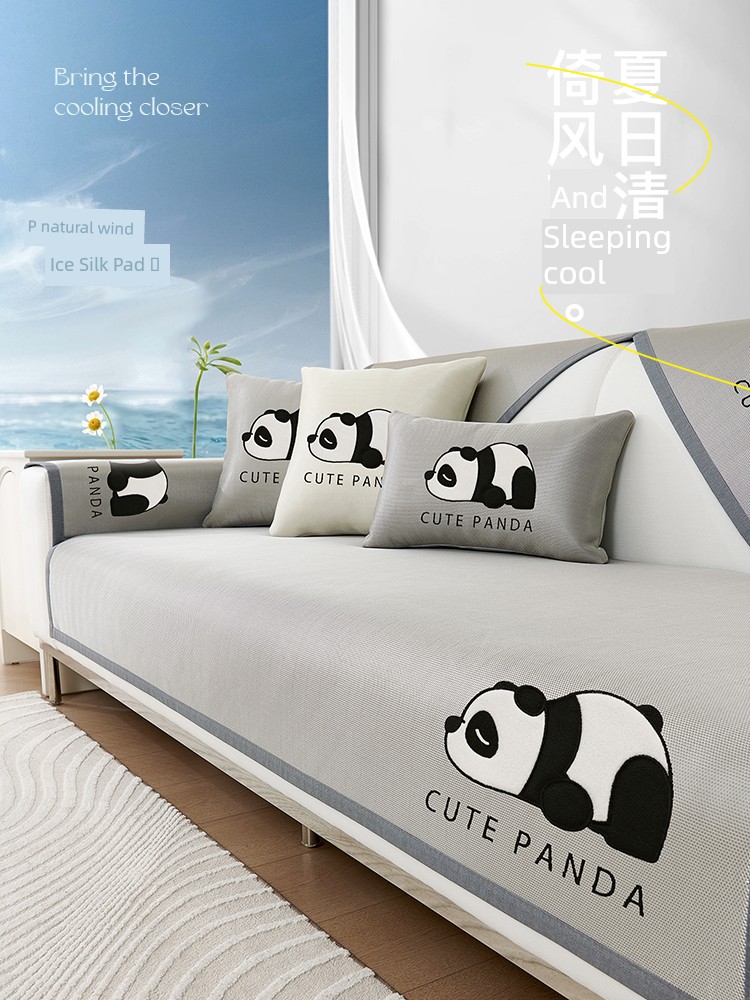 2025 New Arrival Summer Summer Mat Sofa Cushion Ice Silk Cushion Summer Sofa Cool Pad Non Slip Sofa Cover Cover Cloth