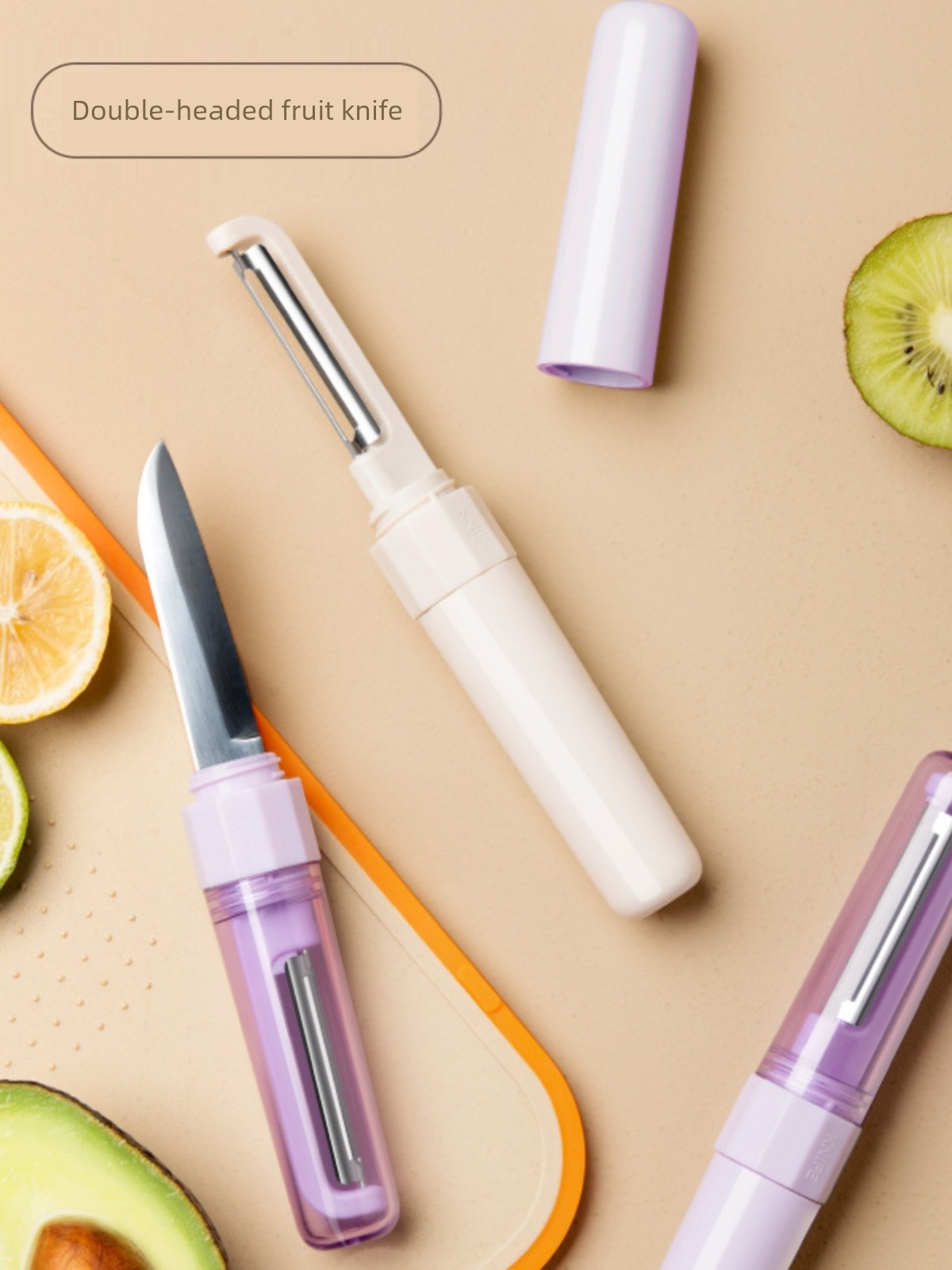 Fruit Knife Peeler Planer Peeler For Home Foldable Multifunctional Double-Headed Two-in-One Peeler Fruit Peeler