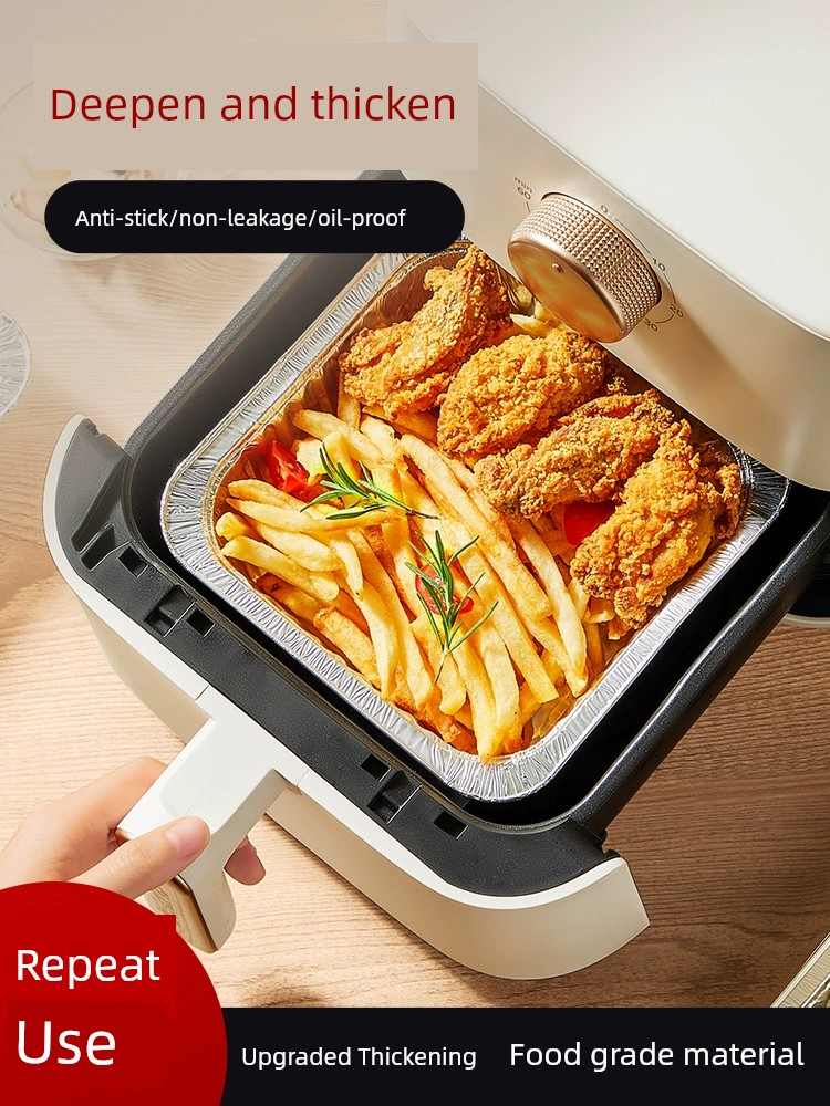 Cooker King Square Electric Oven Tin Foil Bowl Air Fryer