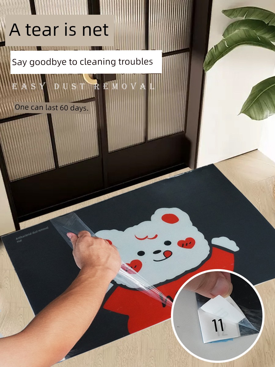 Tear-Free Puppy Slippers For Home Bedroom Sticky Mat