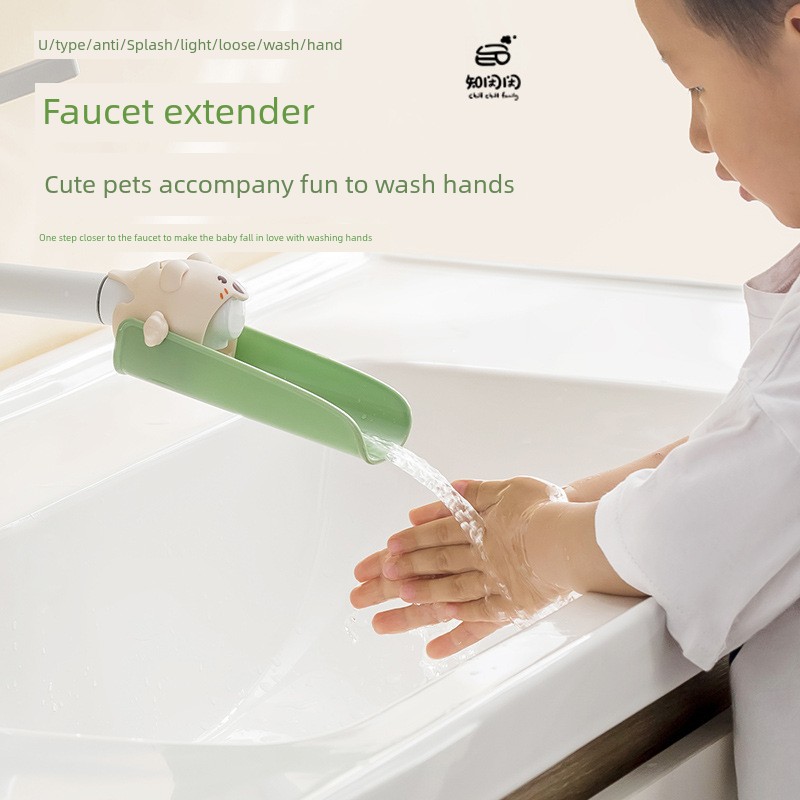 Faucet Sprinkler Extension Pipe Kids Cute Lengthen Multifunction Universal Connector Bathroom Splash-Proof Water Handy Gadget
