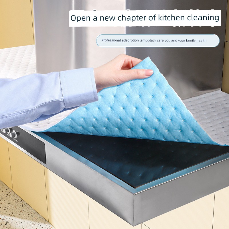 Top of Range Hood Anti-Oil Mat Grease Absorbent Cotton Kitchen Greaseproof Stickers Range Hood Dust Cover Moisture-Proof Dust-Proof Oil Stain