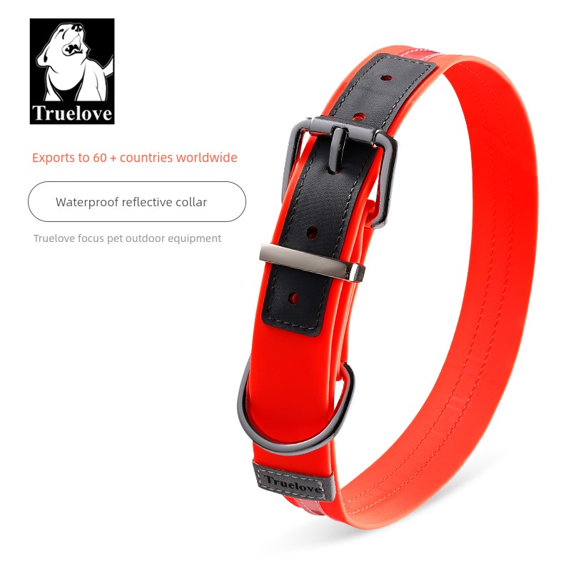 Truelove Dog Collar Big Dog Harness Small Size Dogs Anti-Tightening Neck Ring Teddy Medium-Sized Dog Golden Retriever Pet Supplies