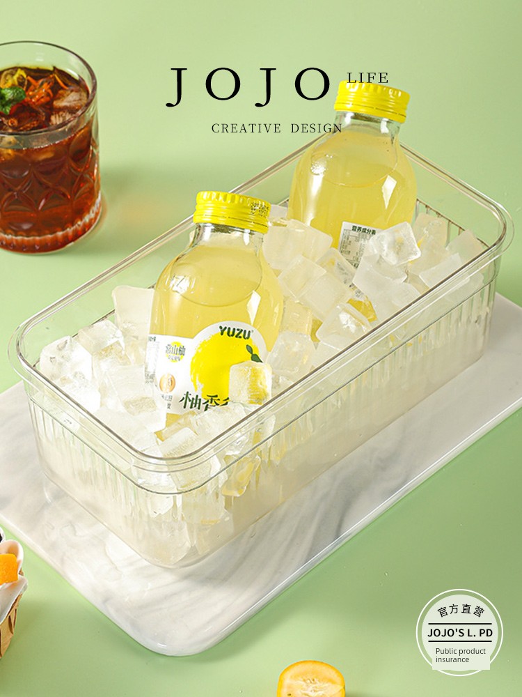 Jojo's L. Pd. Mr. Grocery. Ice Tray Refrigerator Ice Cube Box Large Capacity Ice Cube Storage Box | Standby