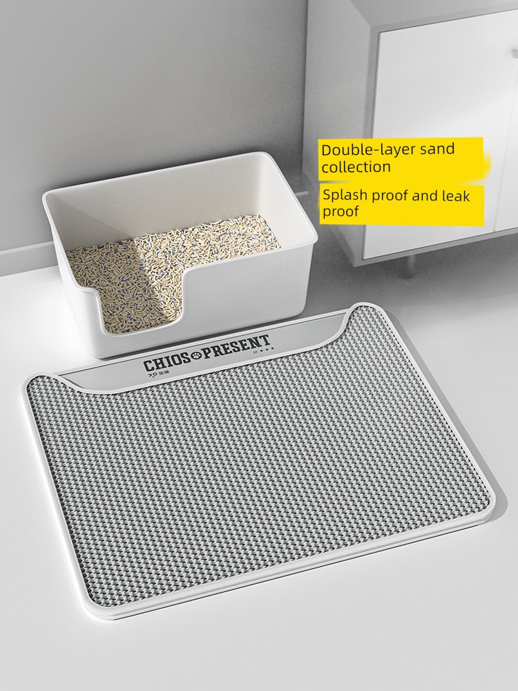 Anti-Splash Oversized Double-Layer Filter Pet Cat Litter Mat