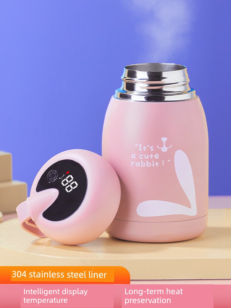Insulation Cup Girl Good-looking Cute College Student Cup 2024 New Arrival Big Belly Water Kettle Portable Kid Water Cup