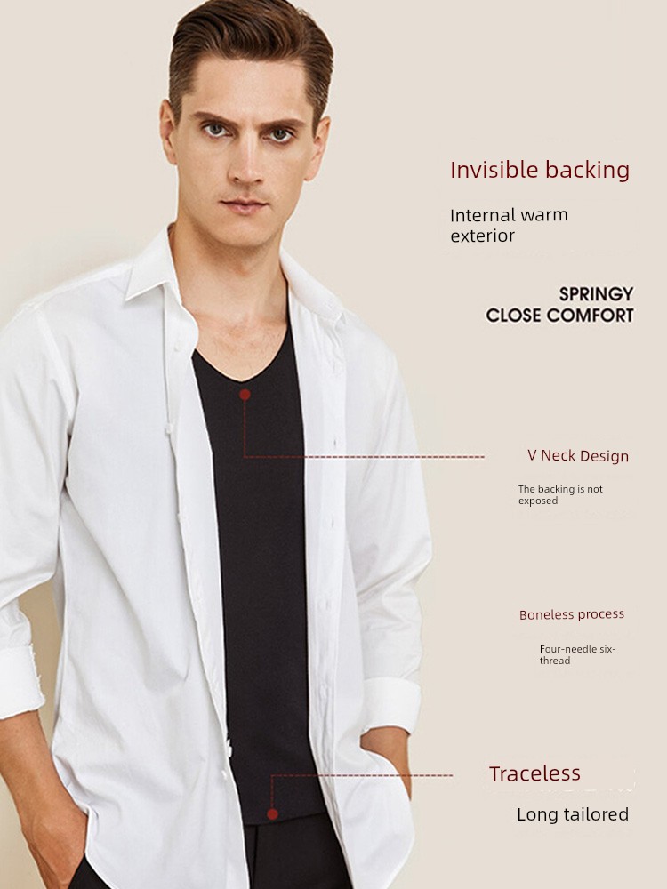 男士保暖背心无缝设计舒适内衣