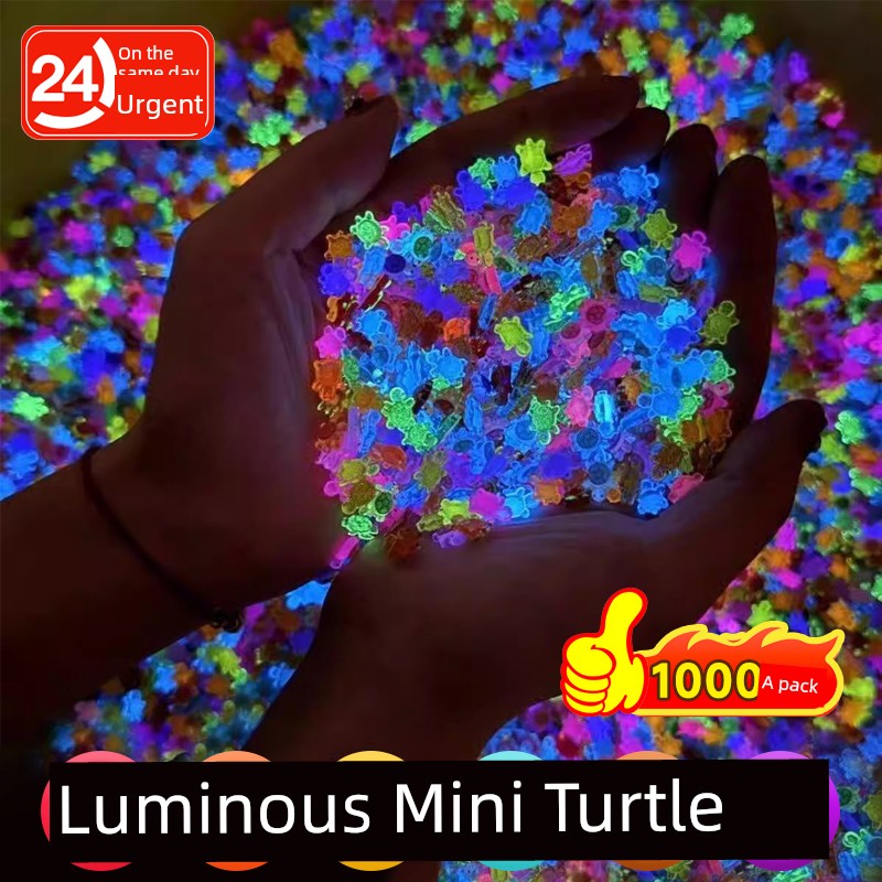 Super Mini Luminous Turtle Match-up New Arrival Luminous Model DIY Decoration Small Nose Turtle Toy
