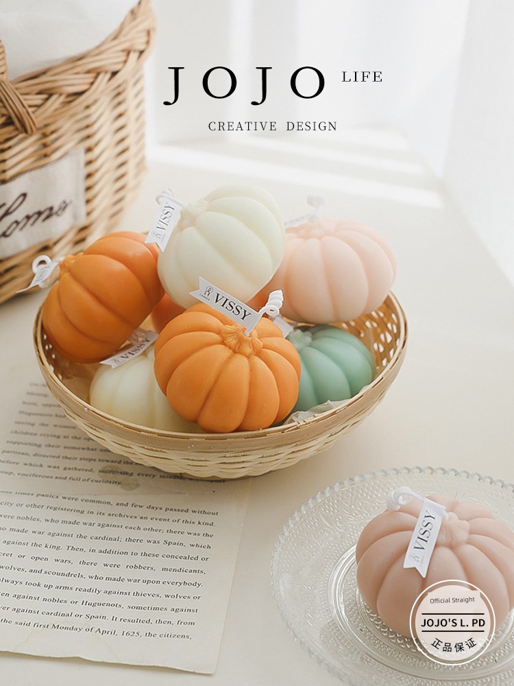 Jojo's L. Pd. Mr. Grocery. Pumpkin Aromatherapy Candle Gift Hand Gift Home Decoration | Xuanyi