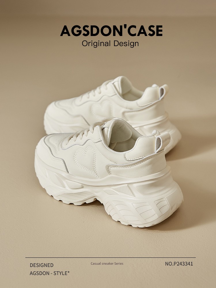 Augusto Platform Dad Shoes Women's 2024 New Arrival Autumn Best-Selling Lightweight Heighten Soft Bottom Casual Sneaker