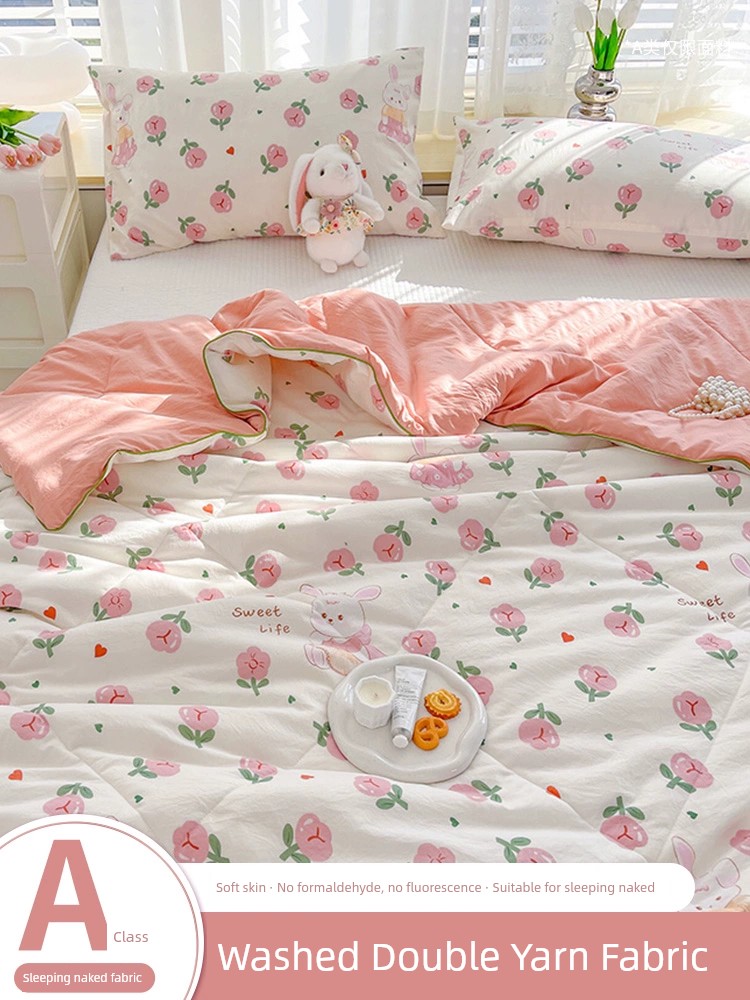 2025 New Arrival Summer Blanket Airable Cover Small Quilt Thin Spring and Autumn Days Kids Single Machine Washable 200x230cm