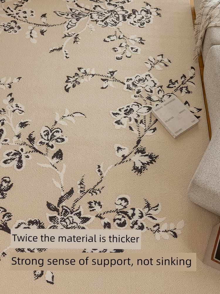 Really Waterproof Antifouling Carpet Living Room 2025 New Arrival Cream Wind Disposable Erasable Accessible Luxury Fancy Bedroom Bedside Blanket