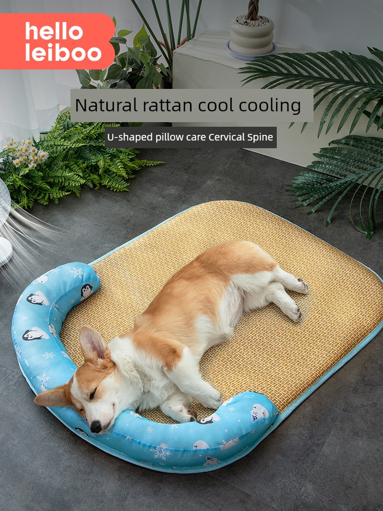 Dog Mat Pet Ice Silk Kennel Summer Ice Pad for Dog Cat Ice Mat Mattress Summer Dog Mat All Year Round Neutral