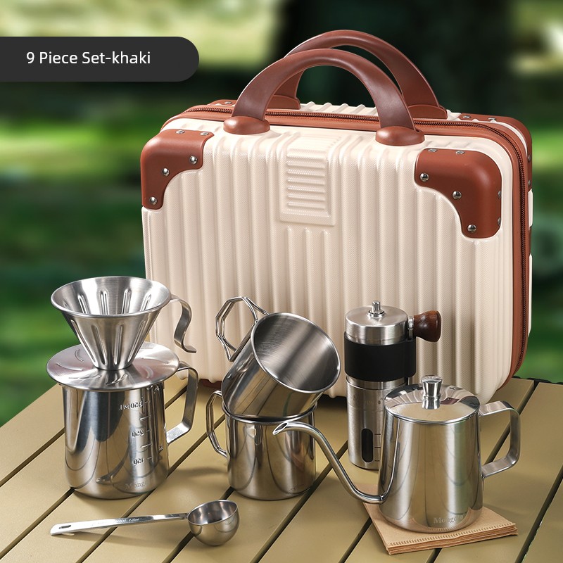 Mongdio Portable Manual Coffee Maker Set - ماكينة...