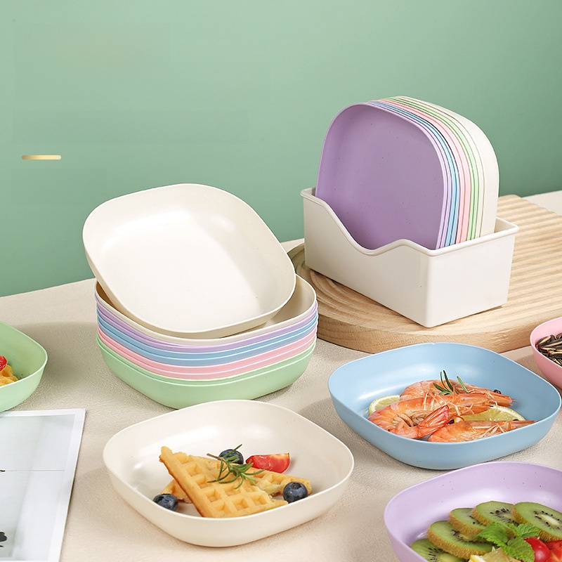 Thickening Dining Table Garbage Flat Ware Bone Dish For Home Bone Dish Bone Dish Creative Plastic Dish Small Plate with Base