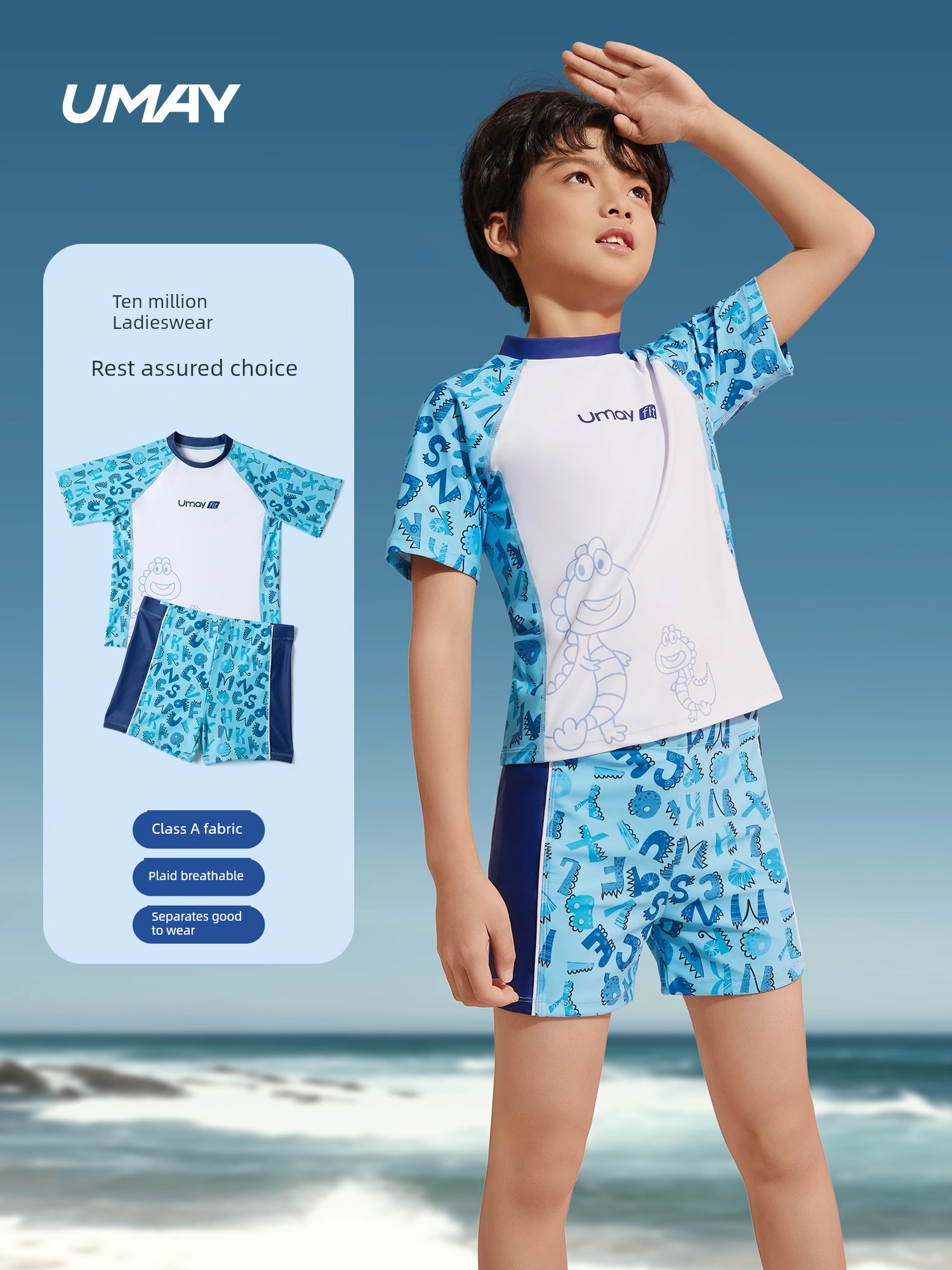 Boys and Teenagers Full Set Kids Swimsuit