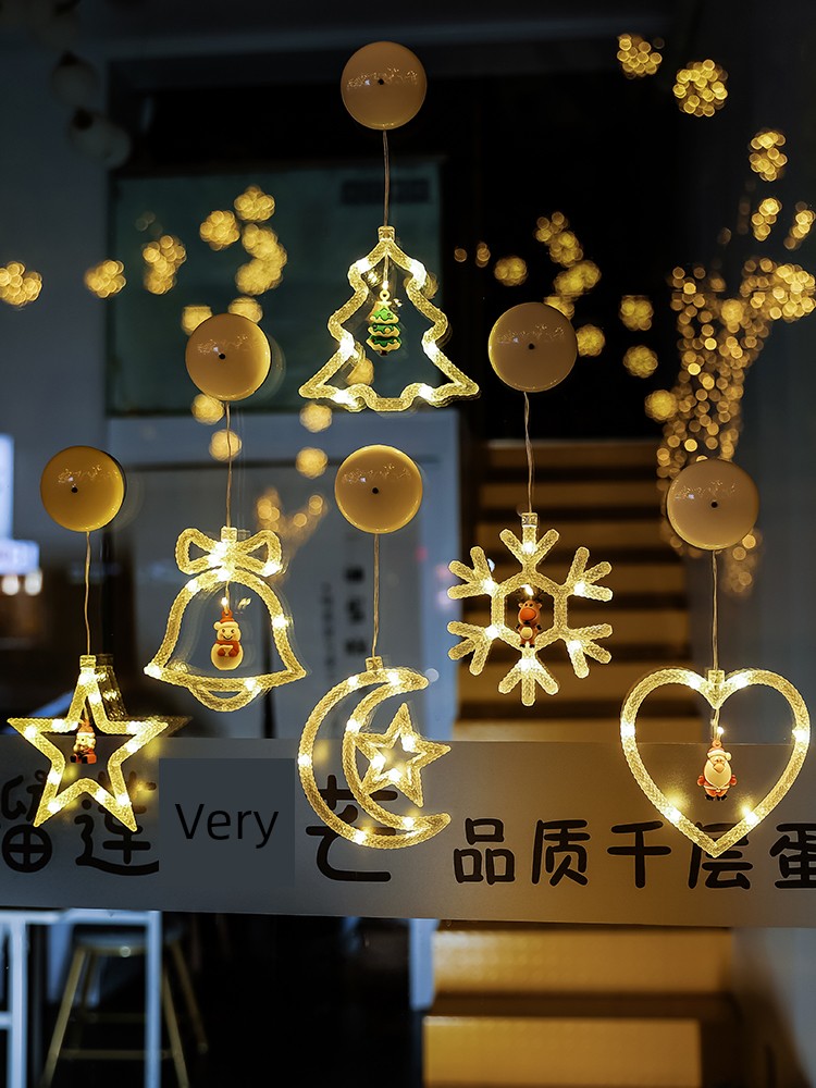 Christmas Decorations Christmas Tree Bell Small Ornaments Showcase Shop Atmosphere Scene Layout Creative Photo Props