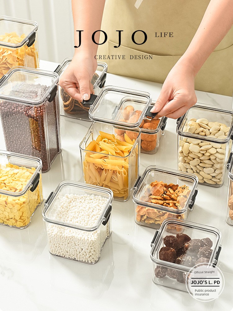 Jojo's L. Pd. Mr. Grocery. Food Grade Sealed Can Buckle Plastic Jar Moisture-Proof | Small