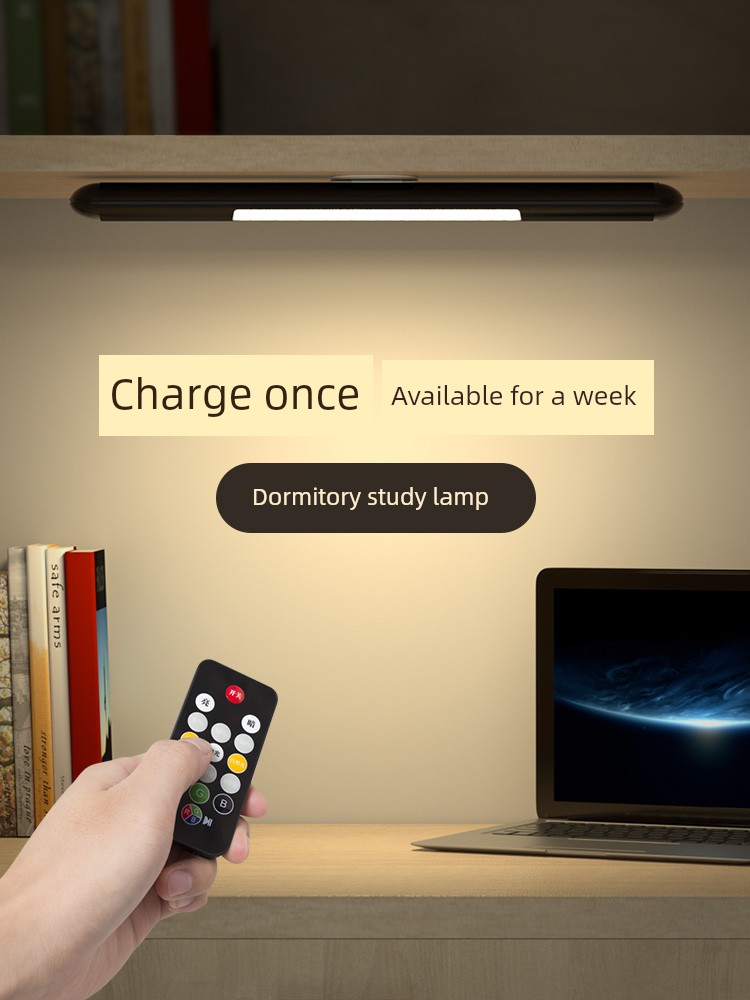 College Student Dormitory Lamp LED Eye Protection Desk Lamp Bedroom Fantastic Product for Study Magnetic USB Charging Cool Lamp Remote Control Dimming