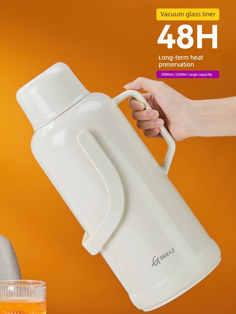 Kettle Thermos Bottle Student Dormitory Electric Kettle Old-Fashioned Home Insulation Pot Large Capacity Glass Liner 3.2L Water Kettle